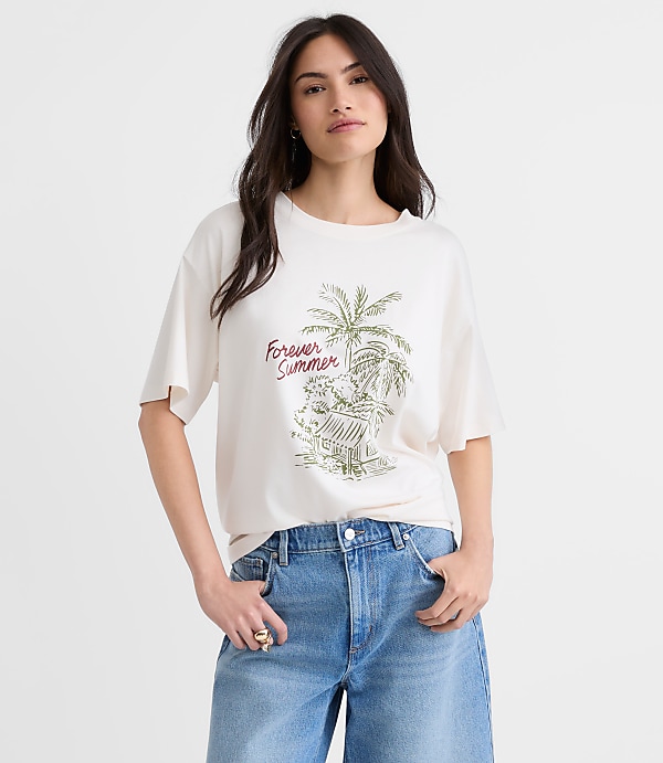 Forever Summer Oversized Jersey Modern Tee