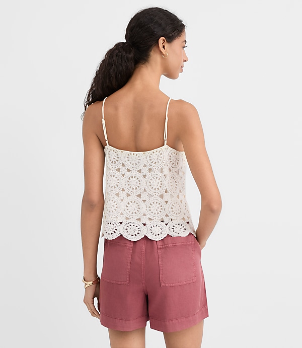 Petite Circle Crochet Cami