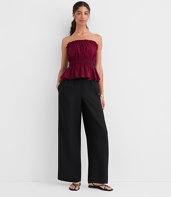 Ruffle Smocked Waist Cami