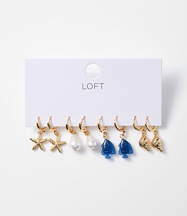 Fish & Seashell Shoe Charm Set