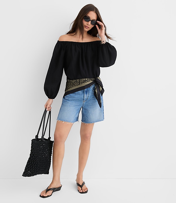 Textured Off The Shoulder Blouse