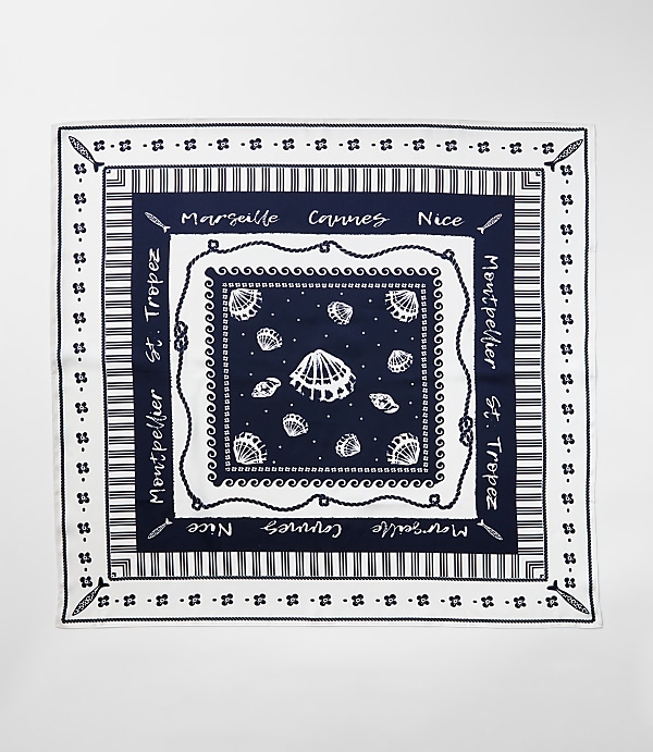 French Riviera Square Scarf