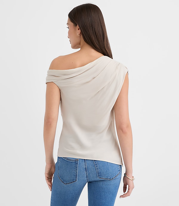 Gathered One Shoulder Top