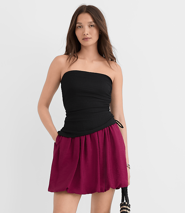 Bubble Mini Pocket Skirt