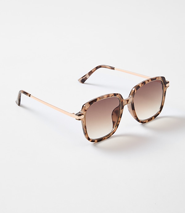 Metal Rim Square Sunglasses