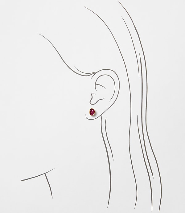 Sparkle Heart Stud Earring Set