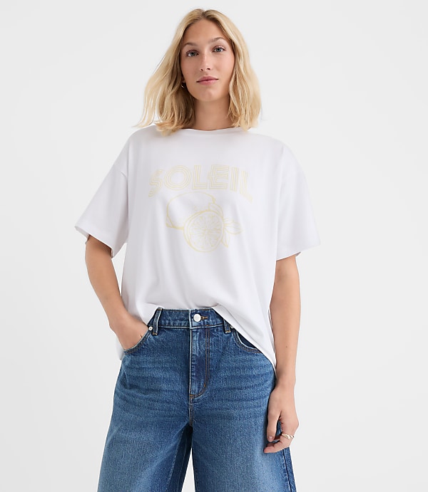 Soleil Oversized Jersey Modern Tee