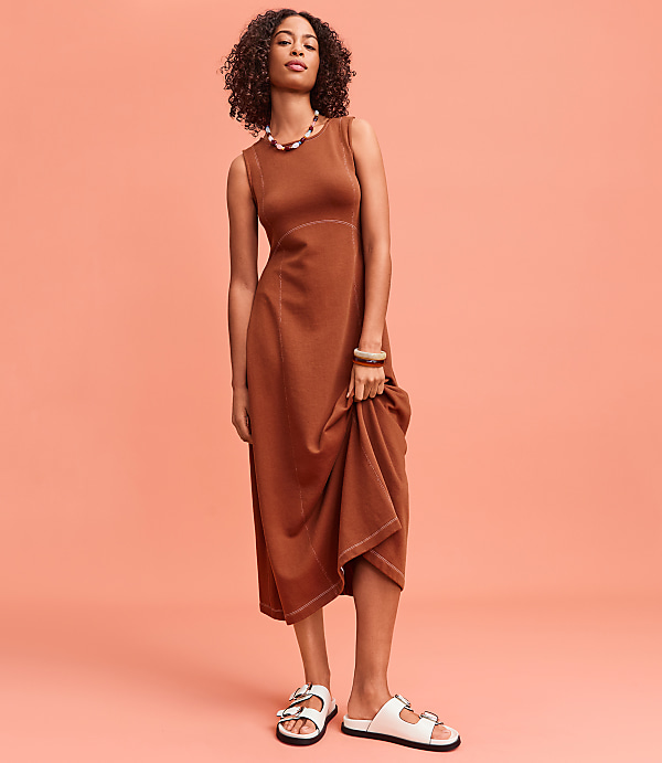 Petite Lou & Grey Terrysoft Contrast Stitch Maxi Dress