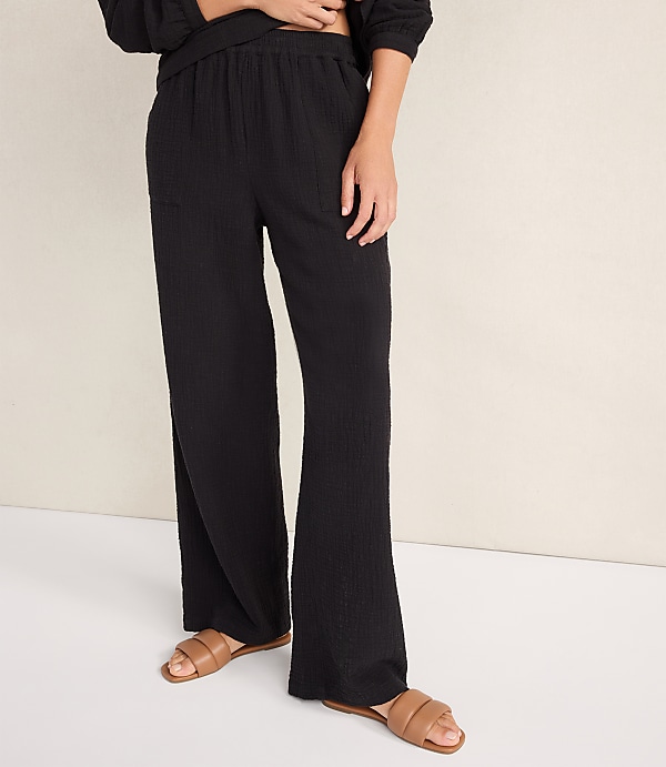 Haven Well Within Textured Cotton Gauze Pants