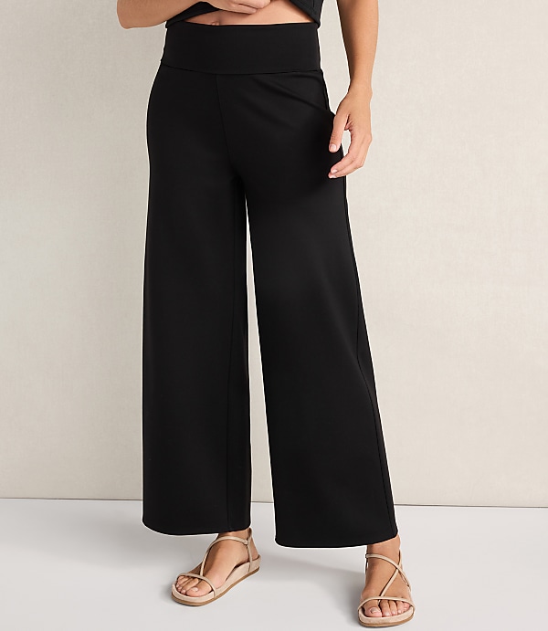 Haven Well Within Organic Cotton Modal Foldover Wide Leg Pants