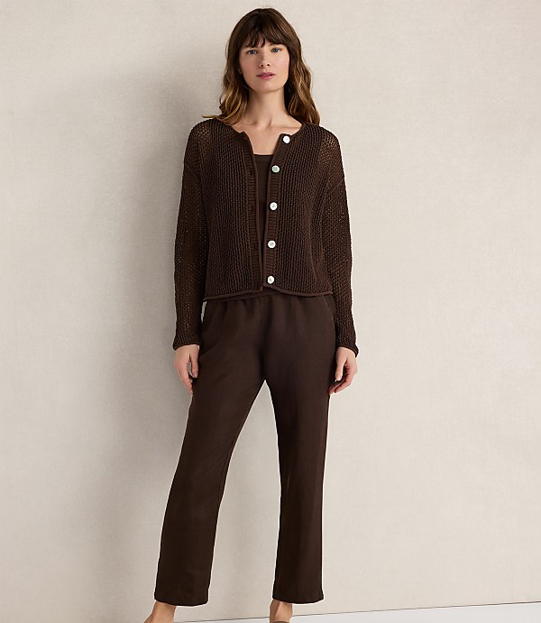 Haven Well Within Cotton Blend Open Stitch Cardigan