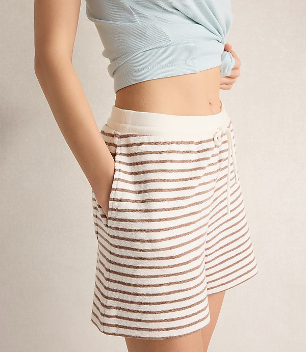 Haven Well Within Cotton Blend Textured Shorts