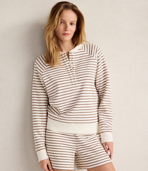 Haven Well Within Cotton Blend Textured Henley