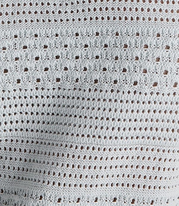 Haven Well Within Cotton Mixed Stitch Johnny Collar Sweater