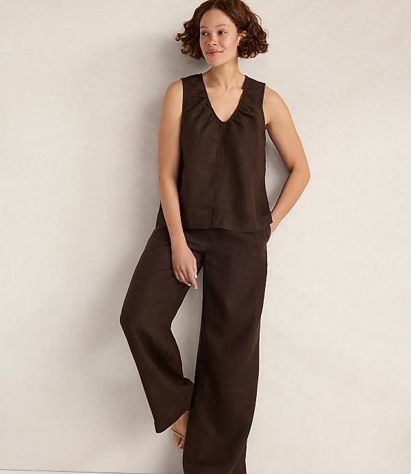 Haven Well Within Linen Wide Leg Drawstring Pants