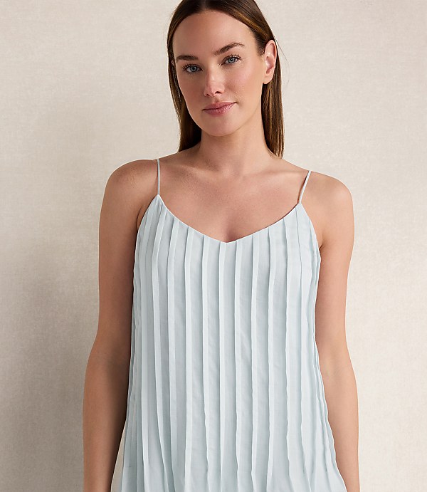 Haven Well Within Ramie Blend Pintuck Maxi Dress