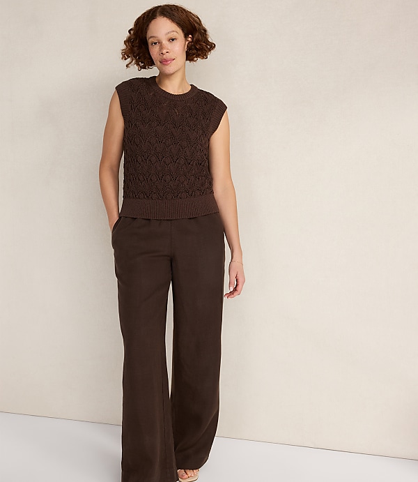 Haven Well Within Organic Cotton Chain Pointelle Sweater Vest
