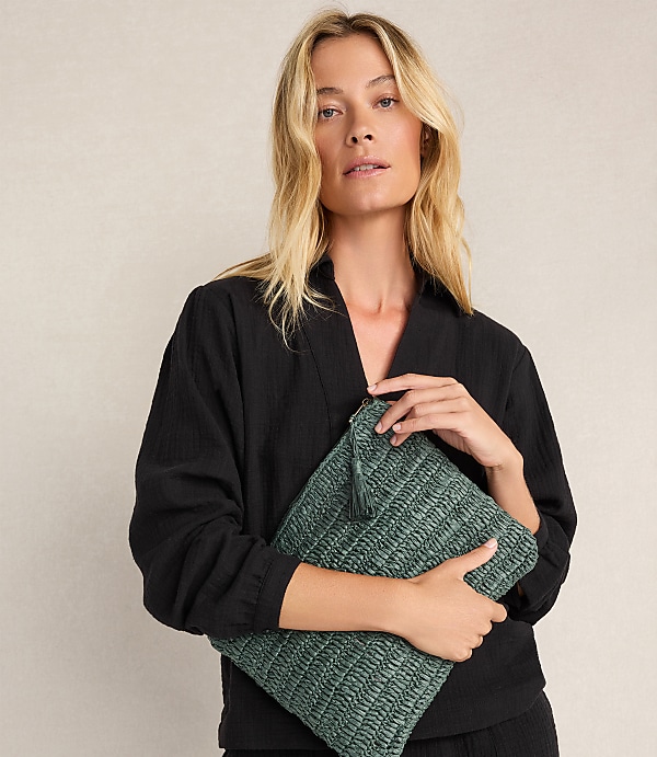 Haven Well Within Textured Cotton Gauze Collared Top