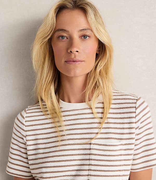 Haven Well Within Cotton Blend Textured T-Shirt Dress