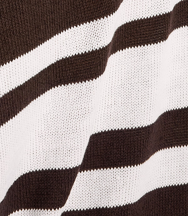 Haven Well Within Cotton Linen Stripe Roll Neck Sweater
