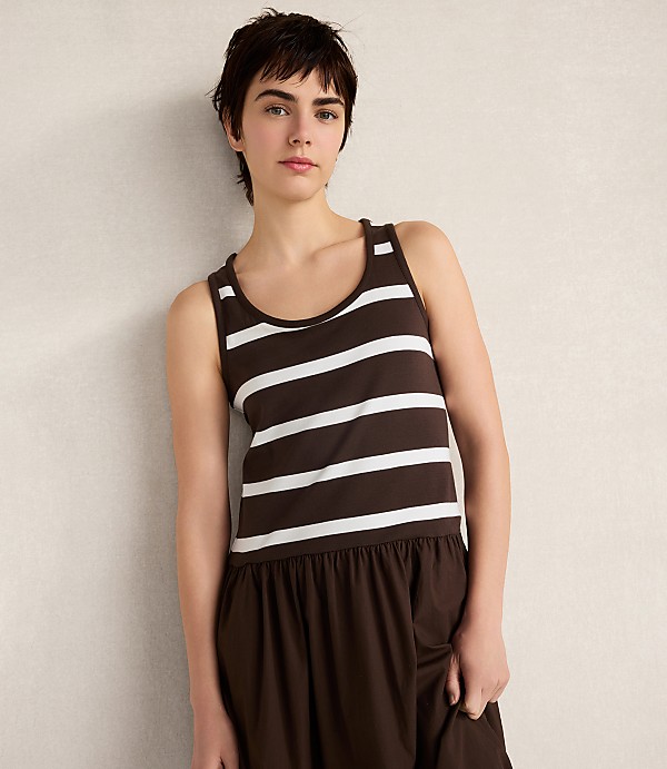 Haven Well Within Organic Cotton Stripe Midi Dress