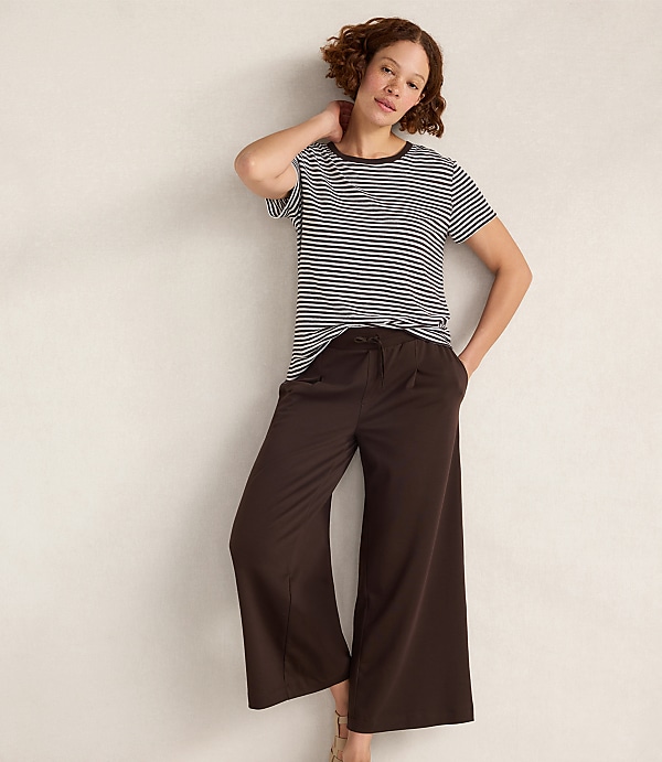Haven Well Within Linen Striped Short Sleeve Tee