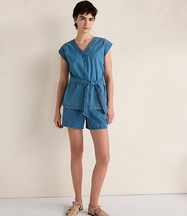 Haven Well Within Organic Cotton Denim Shorts