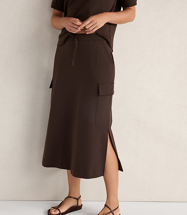 Haven Well Within Organic Cotton Interlock Cargo Skirt