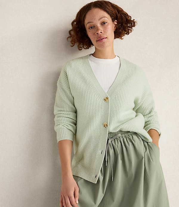 Haven Well Within Cashmere Shaker Stitch Cardigan