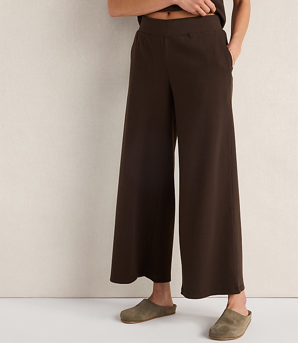 Haven Well Within Organic Cotton Rib Knit Wide Leg Pants