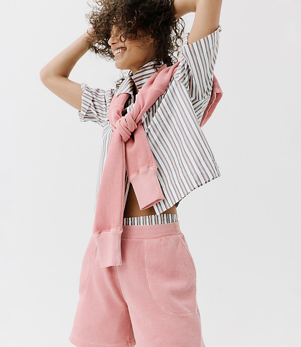 Haven Well Within Organic Cotton Poplin Iris Stripe Pajama Top