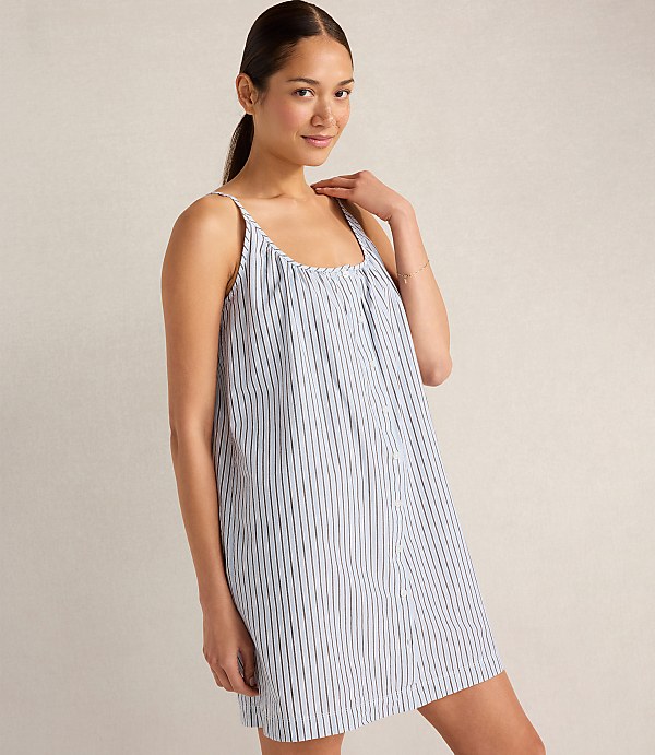 Haven Well Within Organic Cotton Poplin Iris Stripe Chemise
