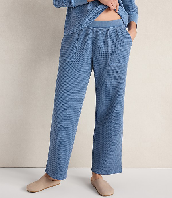 Haven Well Within Organic Cotton Waffle Straight Leg Pants