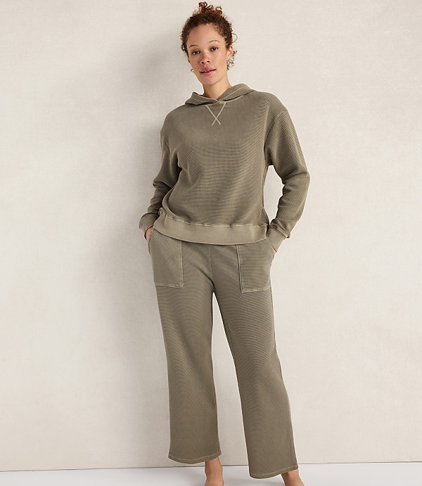 Haven Well Within Organic Cotton Waffle Straight Leg Pants