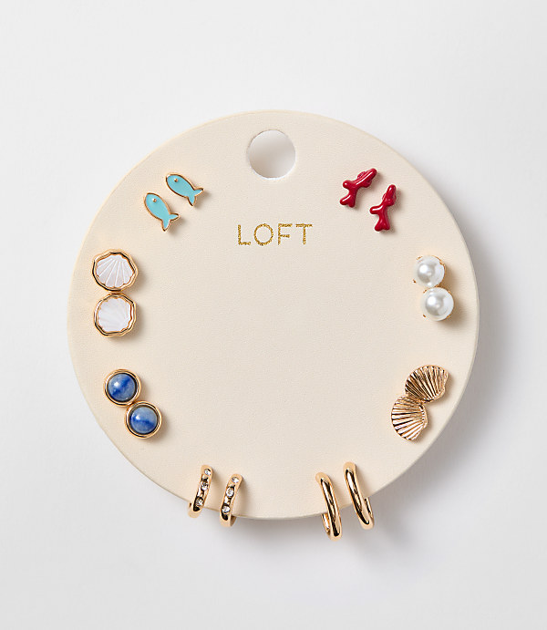 Sea Life Stud Earring Set
