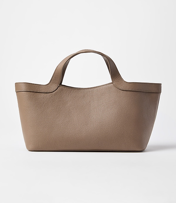 LOFT Versa East West Leather Tote Bag