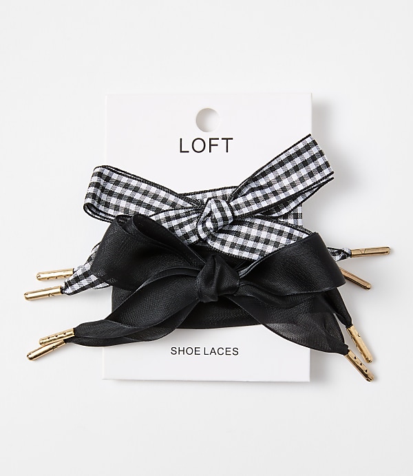 Gingham & Sheer Shoelace Set