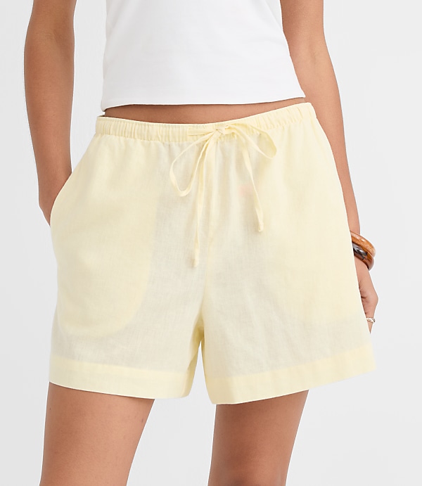 Sawyer Pull On Shorts in Linen Cotton