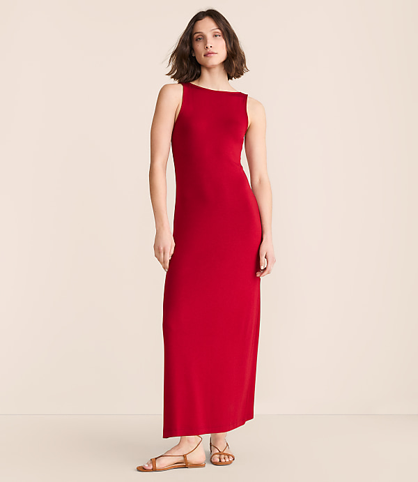 Lou & Grey Signaturesoft Boatneck Maxi Dress