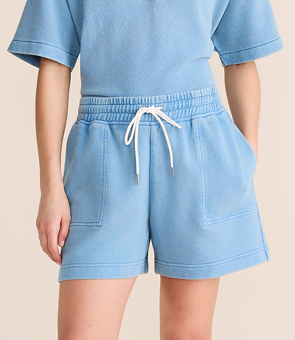 Lou & Grey Denim Washed Terrysoft Shorts