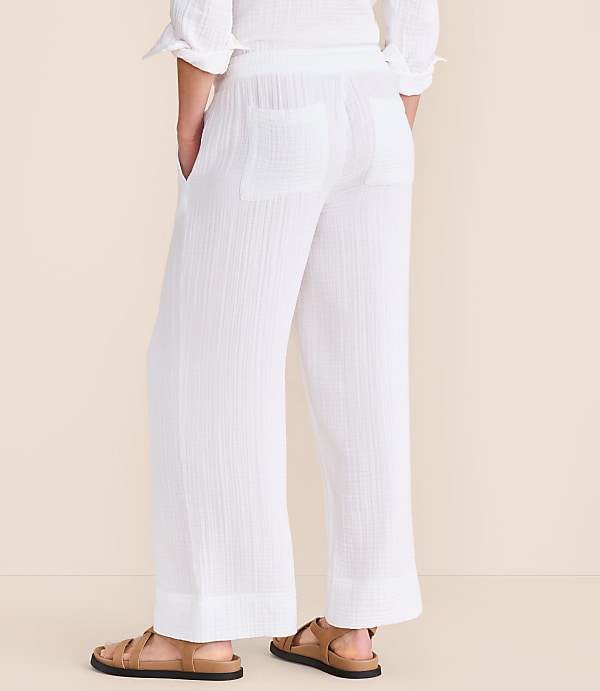 Lou & Grey Triple Cloth Wide Leg Pants