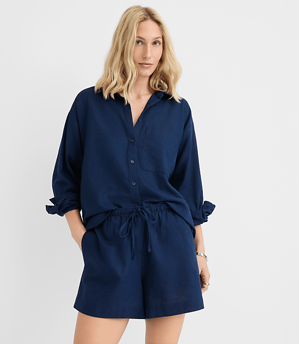 Linen Cotton Everyday Oversized Pocket Shirt