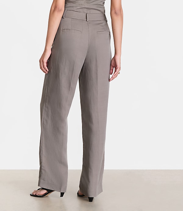 LOFT Versa Luxe Lyocell Linen Straight Pants