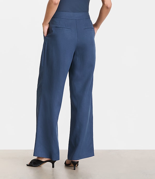 LOFT Versa Pure Spun Pleated Wide Leg Pants
