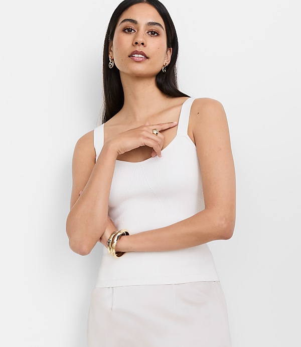 LOFT Versa Bustier Sweater Cami