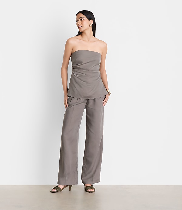 Petite LOFT Versa Luxe Lyocell Linen Bustier