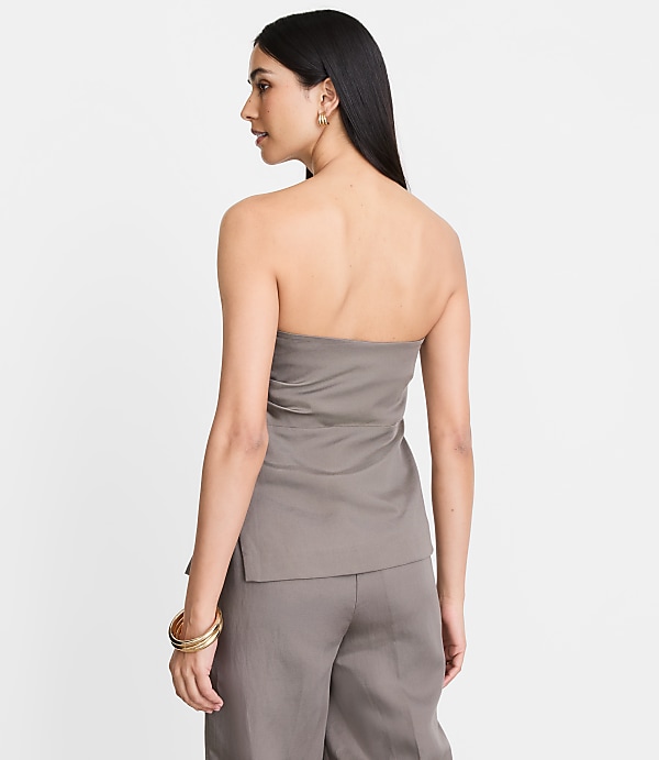 Petite LOFT Versa Luxe Lyocell Linen Bustier