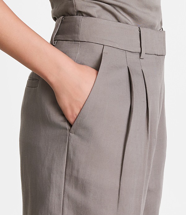Petite LOFT Versa Luxe Lyocell Linen Straight Pants