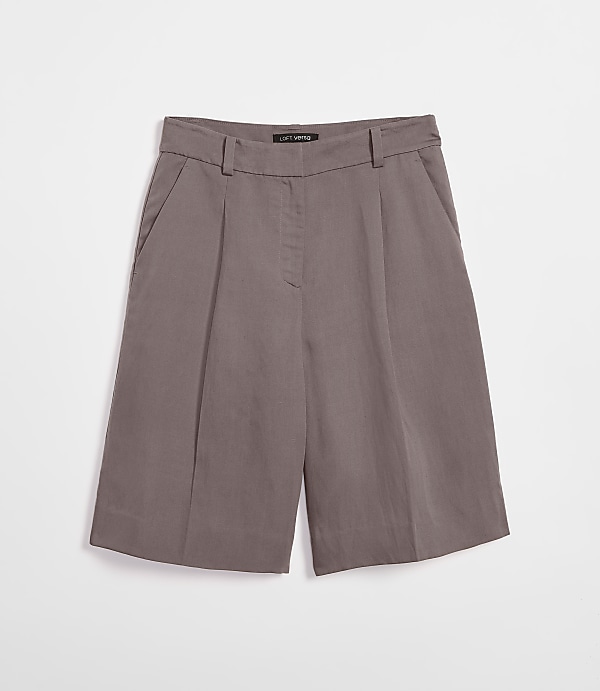 LOFT Versa Luxe Lyocell Wide Leg Bermuda Shorts