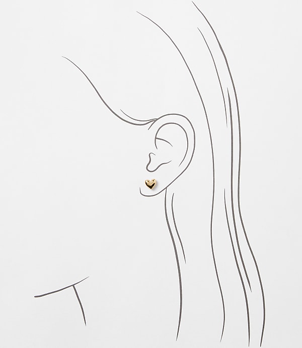 Palm & Heart Stud Earring Set